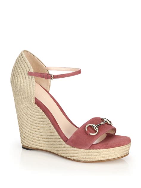 gucci espadrille sliders|gucci espadrilles wedges pink.